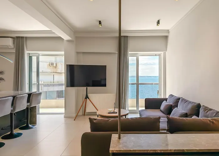 דירה Luxury Sea View Retreat